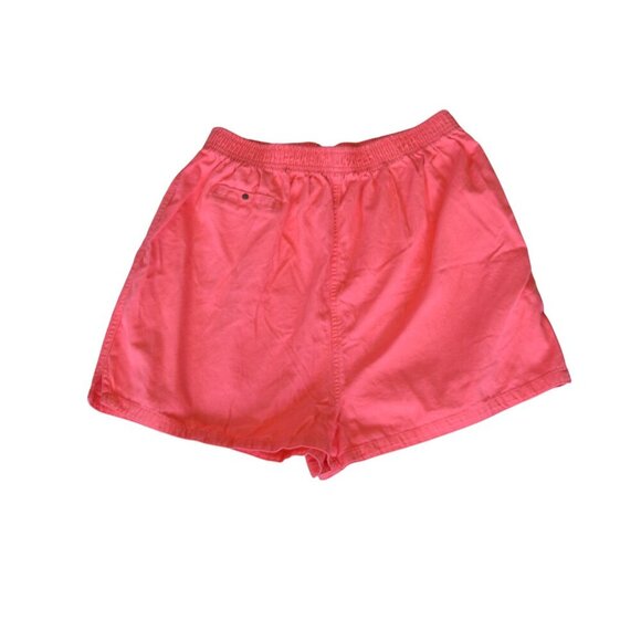 Vintage 90s Cheetah by Mervin's Hot Pink Pull On Cotton Shorts Large Juniors - Picture 5 of 6